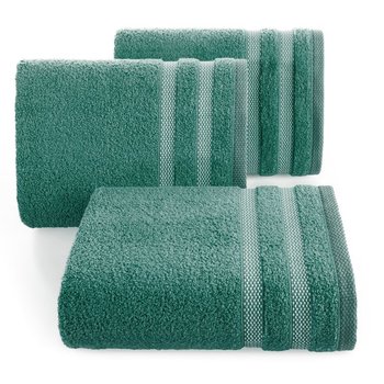EUROFIRANY Ręcznik ze wzorem w pasy 30X50 zielony RIKI - Eurofirany