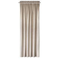Eurofirany, Zasłona velvetowa na taśmie Melanie, 140x270, beżowa