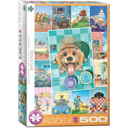 Eurographics, Puzzle 500 Dog S Life By Gary Patterson 6500-5365-Zdjęcie-0