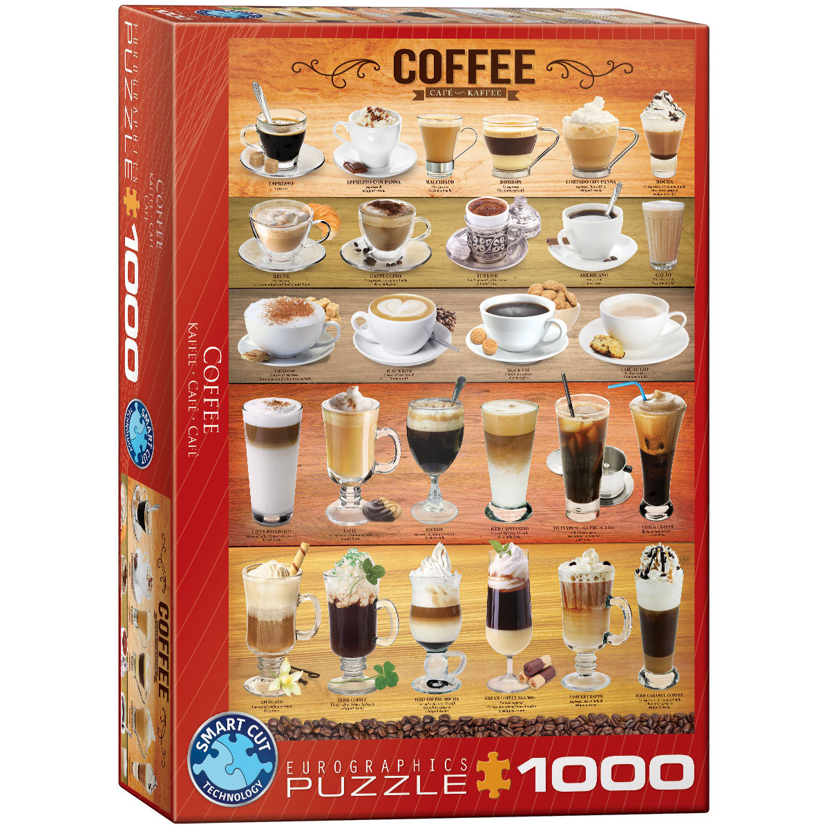 Eurographics, puzzle, Coffee, 1000 el.