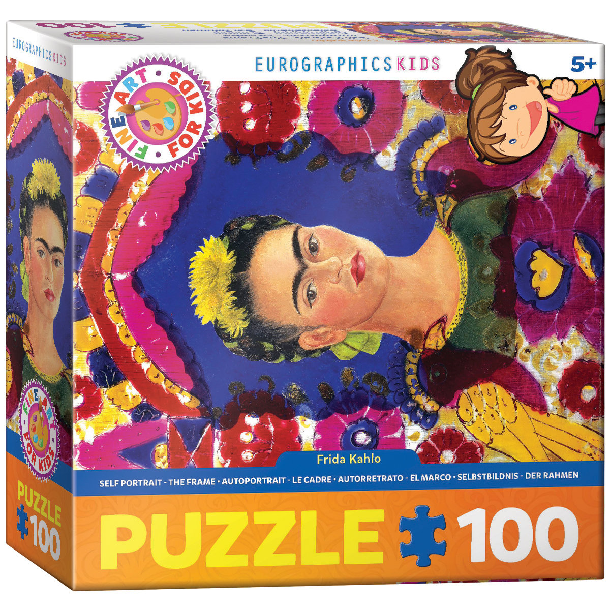 Фото - Пазли й мозаїки Eurographics , puzzle, Frida Self Portrait The Frame, 100 el. 
