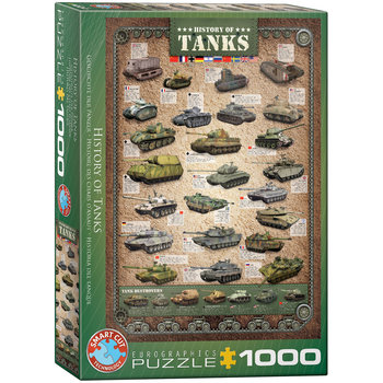 Eurographics, puzzle, History Of Tanks, 1000 el. - EuroGraphics