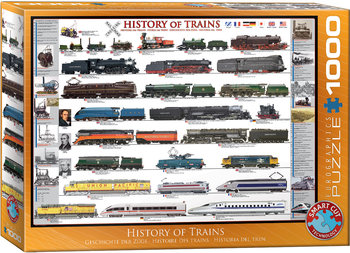 Eurographics, puzzle, History Of Trains, 1000 el. - EuroGraphics