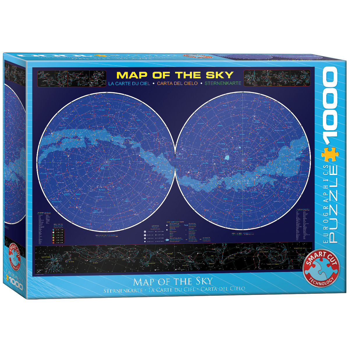 Фото - Пазли й мозаїки Eurographics , Puzzle Map of the Sky 6000-1010, 1000 el. 