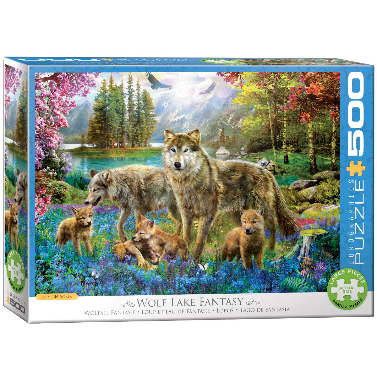 Фото - Пазли й мозаїки Eurographics , puzzle, Wolf Lake Fantasy, 500 el. 