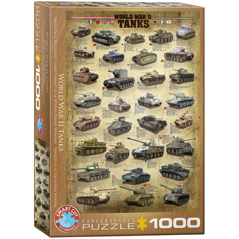 Eurographics, puzzle, World War Ii Tanks, 1000 el. - EuroGraphics