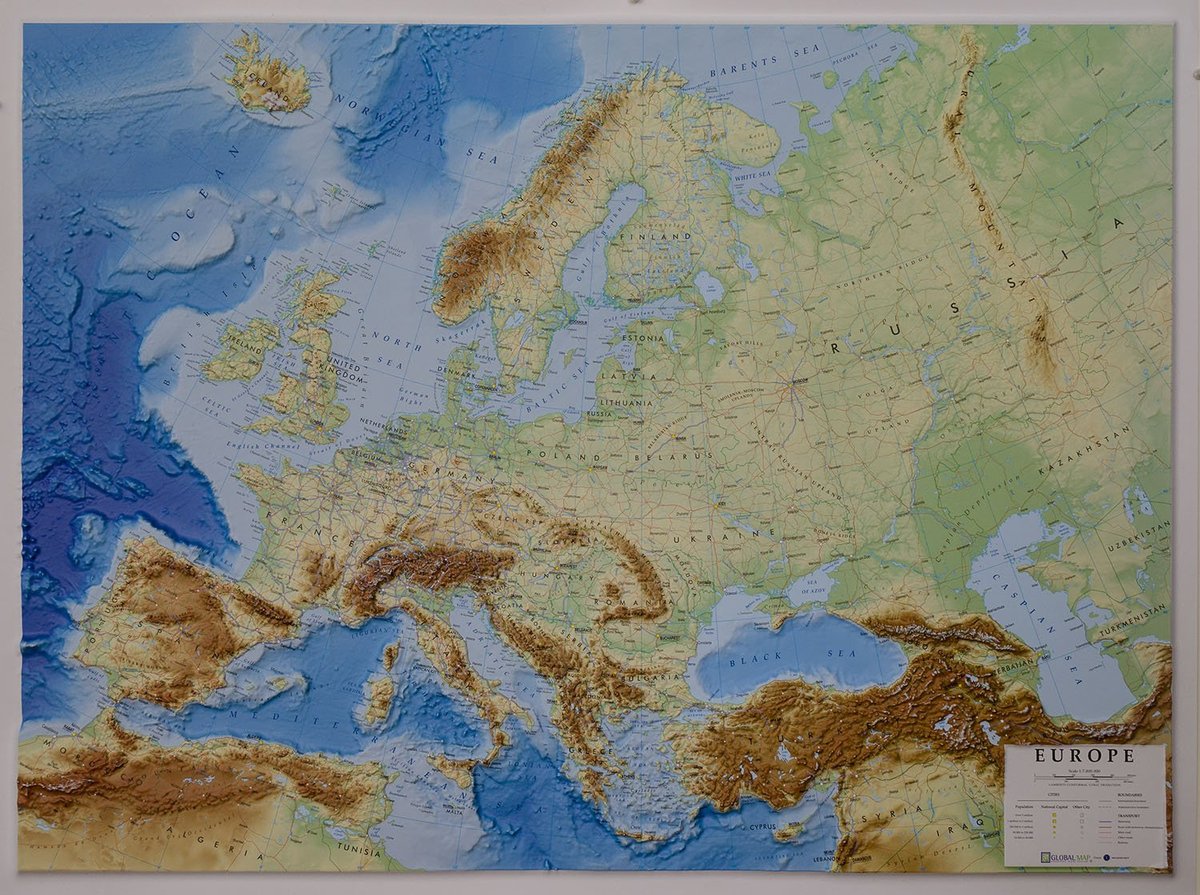 Фото - Настільна гра Europa mapa ścienna plastyczna 1:7 000 000, Global Map