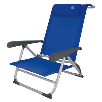 Eurotrail Krzesło plażowe Acapulco 2-w-1, błękit królewski - Eurotrail