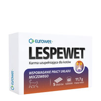 Eurowet Lespewet Preparat Na Układ Moczowy Dla Kotów 60 Tabletek
