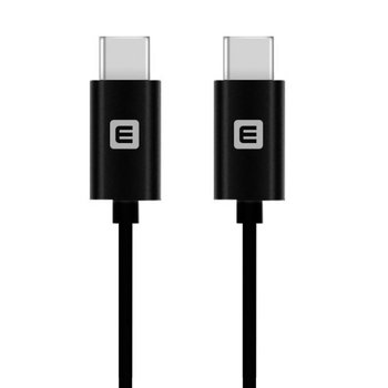 Evelatus TPC03 Trwały kabel TPE USB do USB-C (typ C) szybki 3,1 A do transmisji danych i kabel do ładowarki 1 m czarny - RIFF
