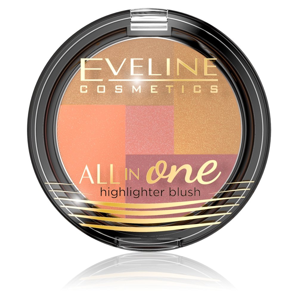 Eveline Cosmetics, All In One, Róż mozaika, nr 03 | Sklep EMPIK.COM
