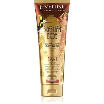 Eveline Cosmetics Brazilian Body Rozświetlający złoty eliksir do ciała i twarzy 6w1 100 ml - Eveline Cosmetics