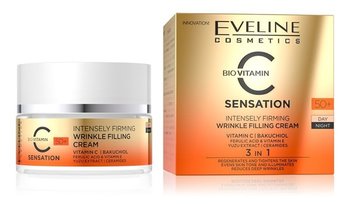 Eveline Cosmetics C Sensation Bio Vitamin Intensywnie ujędrniający Krem wypełniający zmarszczki 50+ 50ml - Eveline Cosmetics