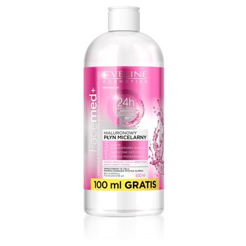 Eveline Cosmetics, Facemed+ 3w1, płyn micelarny hialuronowy dla cery bardzo wrażliwej, 400 ml - Eveline Cosmetics