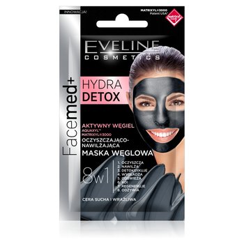 Eveline Cosmetics, Facemed+, maska węglowa 8w1 oczyszczająco-nawilżająca, 7 ml - Eveline Cosmetics