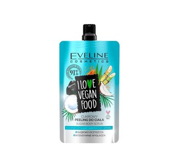 Eveline Cosmetics, I Love Vegan Food, cukrowy peeling do ciała Kokos, 75 ml - Eveline Cosmetics