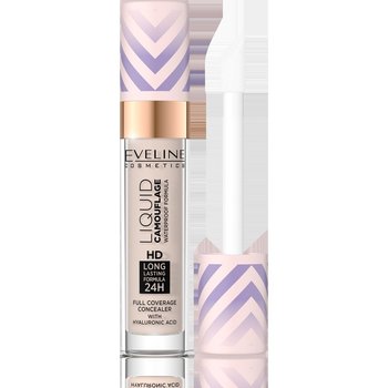 Eveline Cosmetics, Liquid Camouflage, wodoodporny korektor kamuflujący z kwasem hialuronowym 02 Light Vanilla, 7,5 ml - Eveline Cosmetics