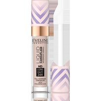 Eveline Cosmetics, Liquid Camouflage, wodoodporny korektor kamuflujący z kwasem hialuronowym 03 Soft Natural, 7,5 ml