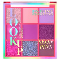 Eveline Cosmetics, Look Up, paleta 9 cieni do powiek Neon Pink, 10,8 g