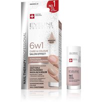 Eveline Cosmetics, Nail Therapy Professional Odżywka do paznokci Care&Colour 6w1 Shimmering Nude 5 ml