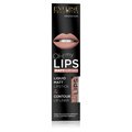 Eveline Cosmetics, Oh! My Lips, Zestaw: matowa pomadka w płynie i konturówka, nr 01 Neutral Nude - Eveline Cosmetics