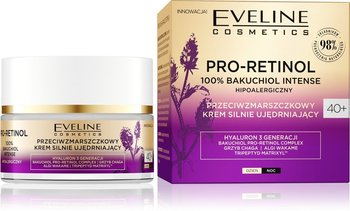 Eveline Cosmetics, Pro-Retinol, Przeciwzmarszczkowy Krem przeciwzmarszczkowy silnie ujędrniający 24h 100% Bakuchiol Intense 40+, 50 ml - Eveline Cosmetics
