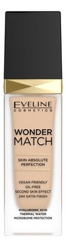 Eveline Cosmetics Wonder Match Luksusowy podkład dopasowujący się 016 Light Beige 30ml - Eveline Cosmetics
