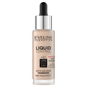 Eveline, Liquid Control HD Long Lasting Formula 24H, Podkład do twarzy z dropperem 002 Soft Porcelain, 32 ml - Eveline Cosmetics