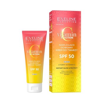 Eveline, Vitamin C 3x Action, Krem Nawilżająco-ochronny Spf 50, 30ml - Eveline Cosmetics
