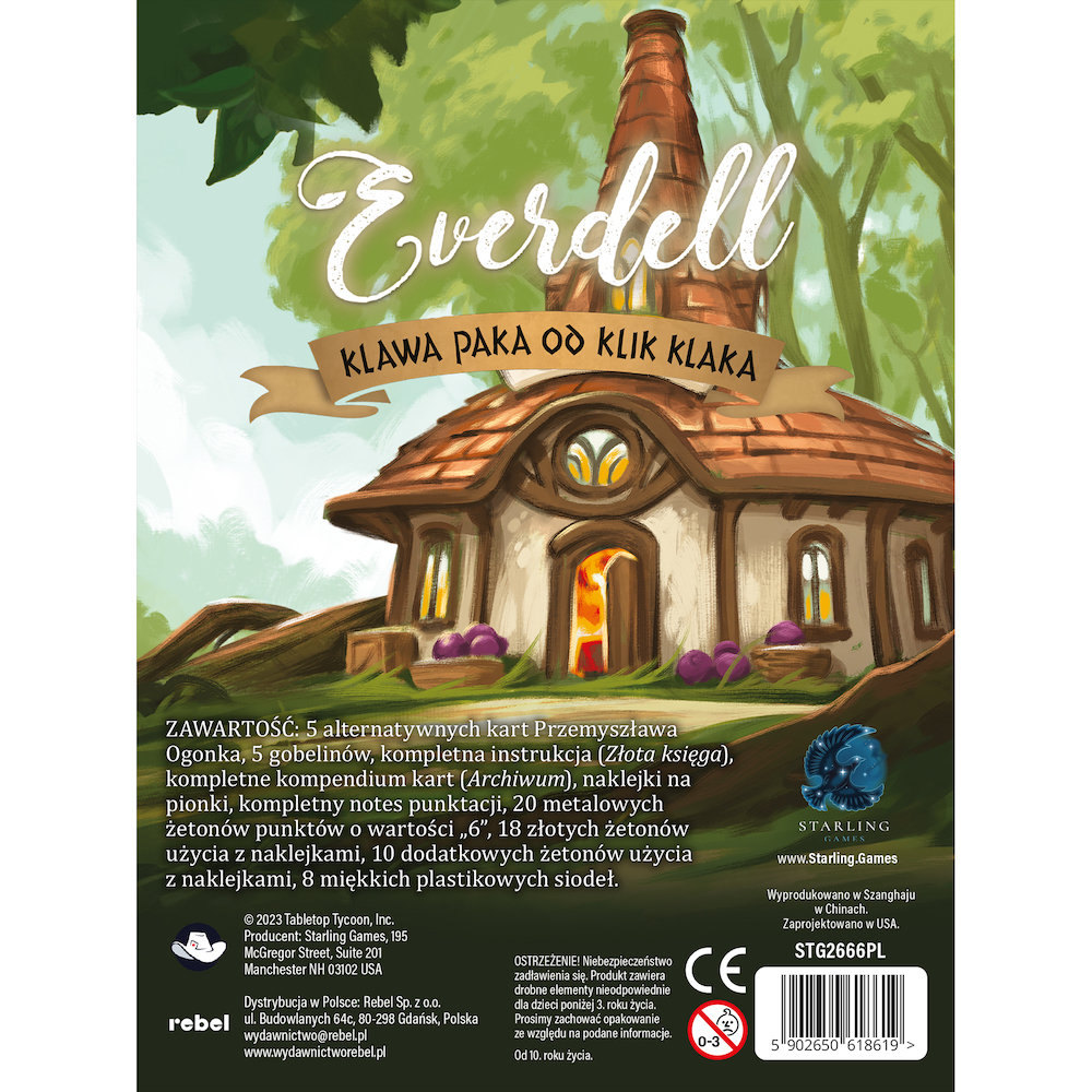 Everdell: Klawa paka od Klik Klaka, gra karciana, Rebel