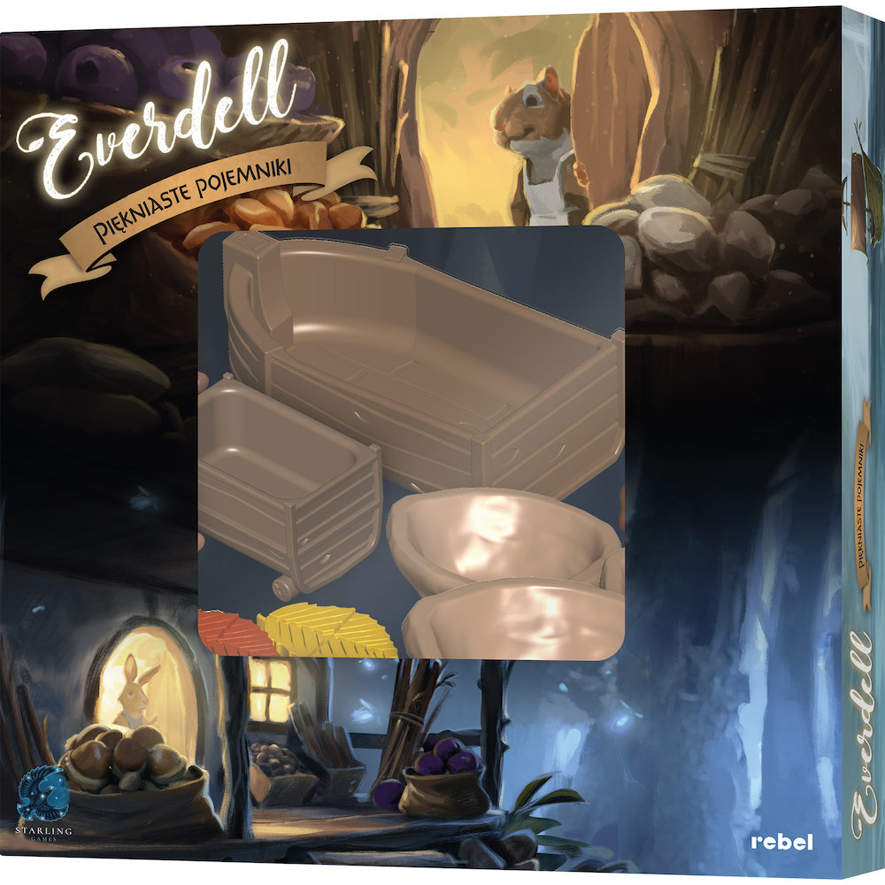 Everdell: Piękniaste pojemniki, gra karciana, Rebel