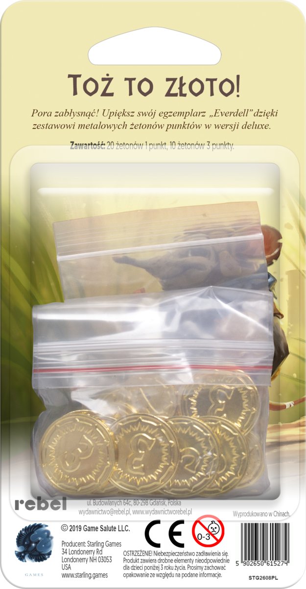 Everdell: Zestaw monet deluxe REBEL Rebel, gra planszowa