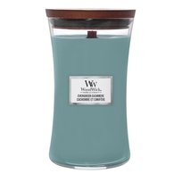 Evergreen Cashmere - Woodwick - Duża Świeca Z Drewnianym Knotem - 2023
