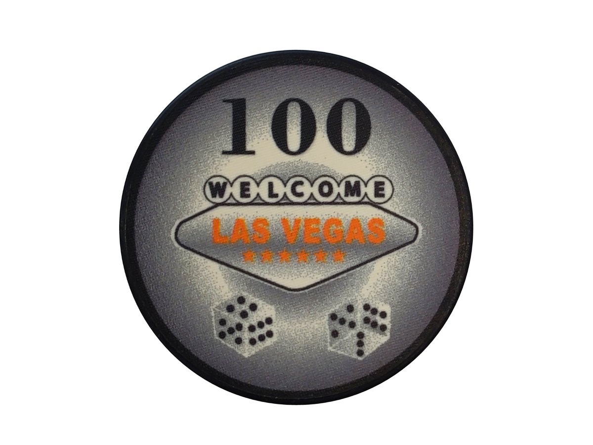 EVERGREEN Żeton do pokera LAS VEGAS Ceramika Nominał 100