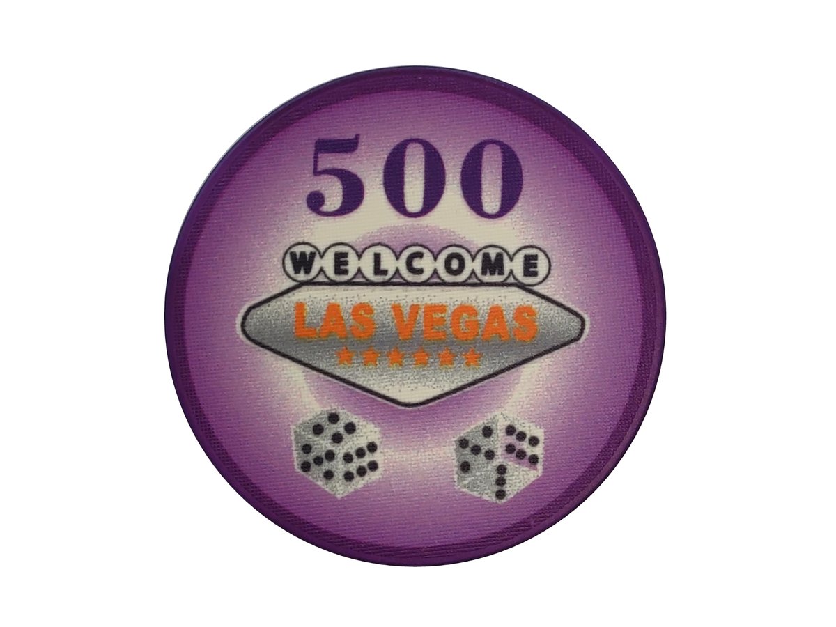 EVERGREEN Żeton do pokera LAS VEGAS Ceramika Nominał 500