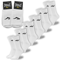 EVERLAST Skarpety Męskie 6 par Sportowe Długie Białe Rozmiar 43-46 Everlast