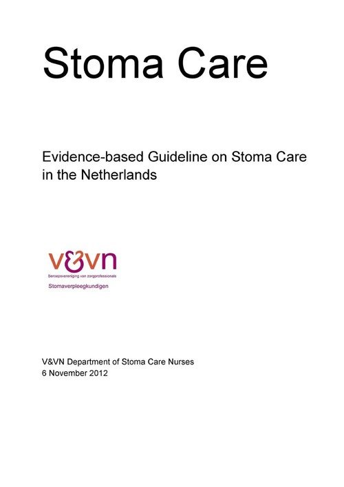 EvidenceBased Guideline on Stoma Care in the Netherlands Venvn