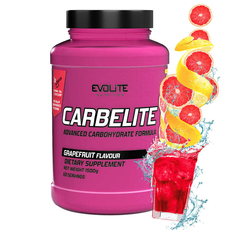 Zdjęcia - Pozostałe suplementy sportowe Evolite Nutrition Evolite Carbelite 1500g Grapefruit 