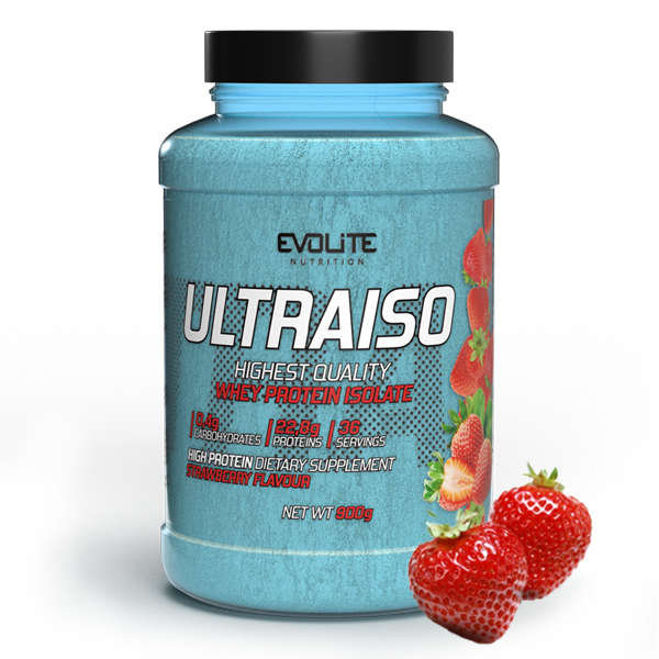 Фото - Протеїн Evolite Nutrition UltraIso 900g Strawberry 