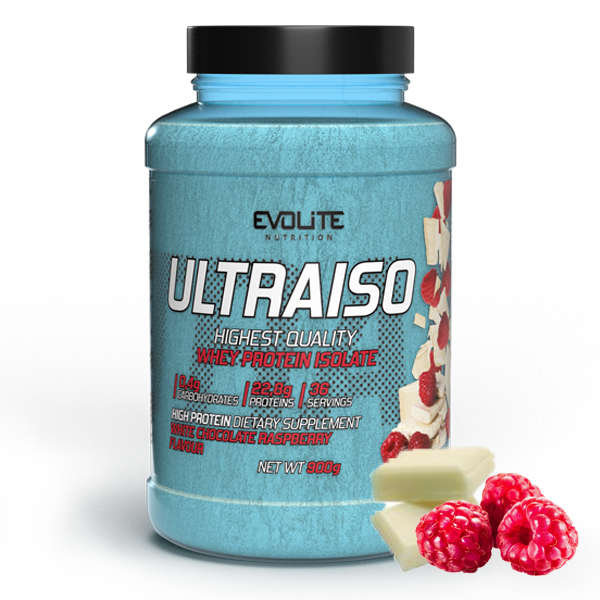 Фото - Протеїн Evolite Nutrition UltraIso 900g White Chocolate Raspberry 