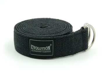 Evolution, Pasek do jogi bawełniany, czarny - EVOLUTION