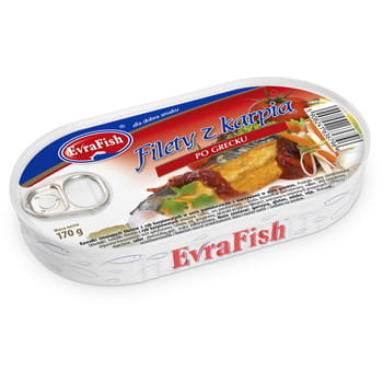 Evrafish-Filety Z Karpia Po Grecku 170G - NATUREK