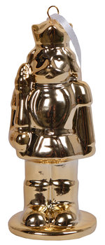 EWAX, Bombka żołnierzyk ceramiczny złoty 4,5x4,5x11cm - Ewax