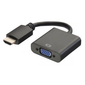 ewent EW9864-HDMI na VGA (męski na żeński) adapter do komputera, komputera stacjonarnego, laptopa, komputera PC, monitora, projektora, telewizora HD, Chromebooka, Raspberry Pi, Roku, Xbox i nie tylko - Ewent