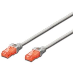 ewent IM1024 - Kabel sieciowy Cat 6 U/UTP, AWG 24/7, 2 złącza RJ45 szary - Ewent