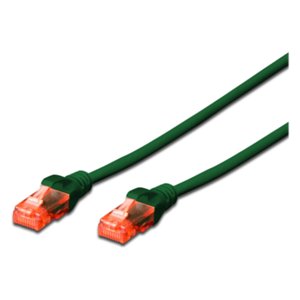 ewent Network Patch Cable Cat 6 U/UTP, AWG 24/7, 2 złącza RJ45 zielony - Ewent
