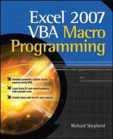 Excel 2007 VBA Macro Programming - Shepherd Richard