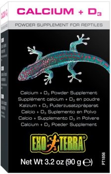 Exo Terra Calcium + D3 - Wapno Sproszkowane - Exoterra
