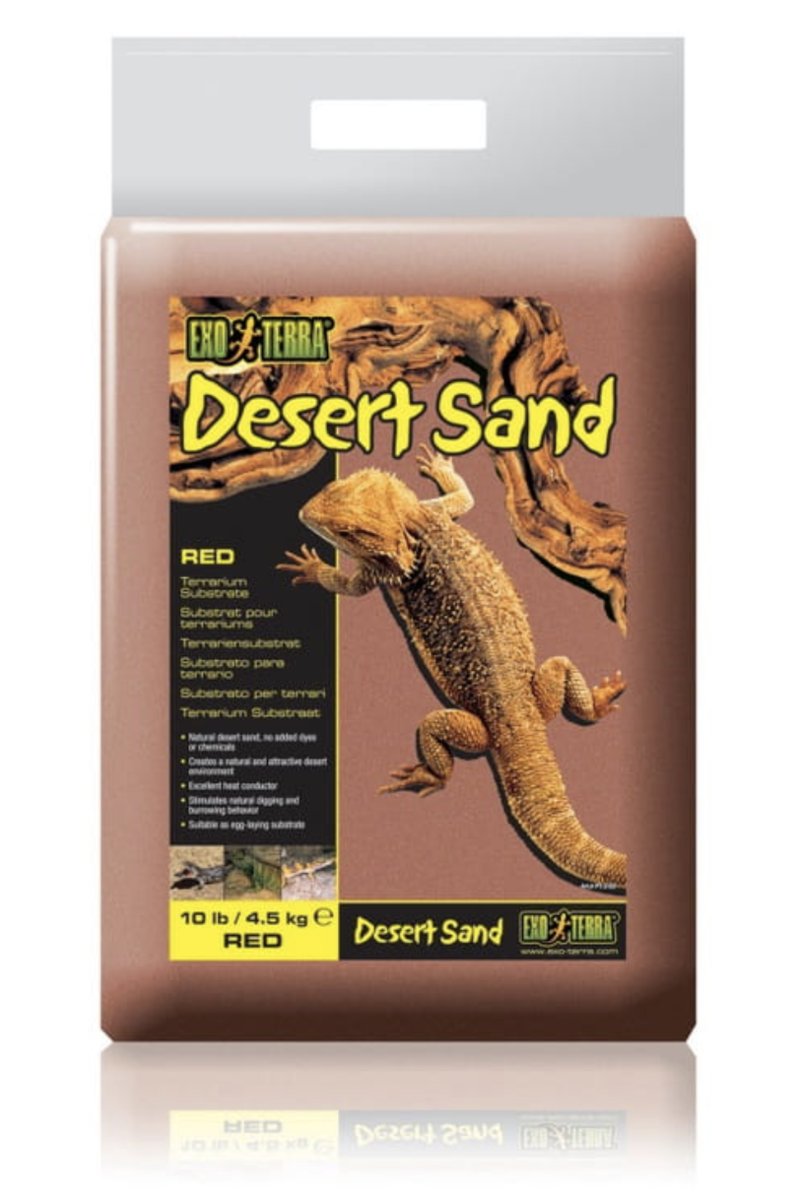 Zdjęcia - Pozostałe do akwariów Exo Terra Exo-Terra Desert Sand Red - Czerwony Piasek Do Terrarium 4,5 Kg Ex-1053 