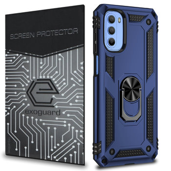 Exoguard Armor + Szkło - Motorola Moto G31 / G41 - Pancerne Case Obudowa Futerał Ring - Exoguard